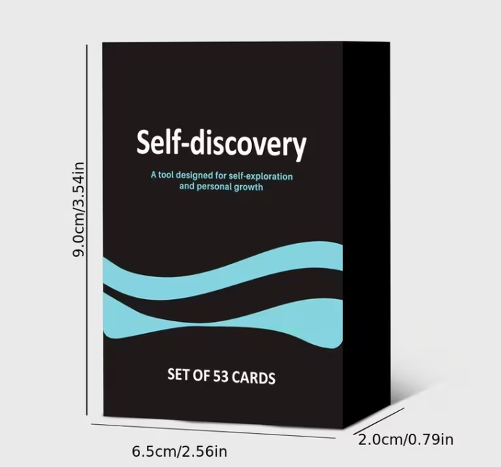 Self Discovery Cards | Personal Growth Card Deck | Mindfulness Journal Prompts | Self Reflection Questions | Therapy Gift
