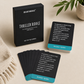 Horror Riddle Card Game | Thriller Trivia Cards | Spooky Party Game | Halloween Game | Horror Lover Gift | 50 Riddles