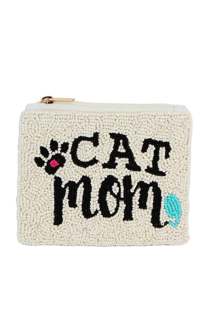 Cat Mom Coin Purse: MULTI