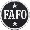 Patch - FAFO F*** Around Find Out B&W Bold Attitude Slogan