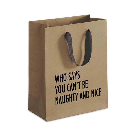 Naughty Nice - Holiday Funny Gift Bag