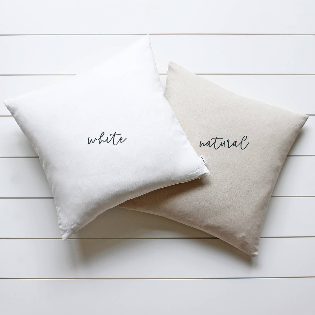 Never Get So Busy Throw Pillow: 20 x 20 Natural COVER ONLY