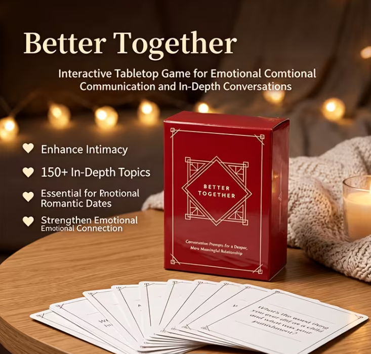 Better Together Couples Conversation Cards | Relationship Conversation Deck | Date Night Card Game | Marriage Gift | Communication Cards | Better Together