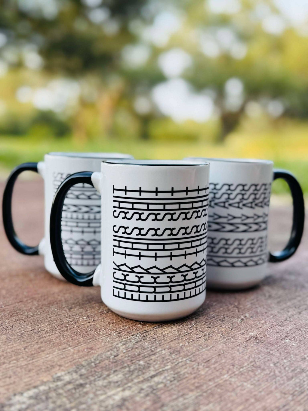 Fuck Them Kids Mug, Tire Track Mug, Hidden Message Mug: Fuck Them Kids / 11oz