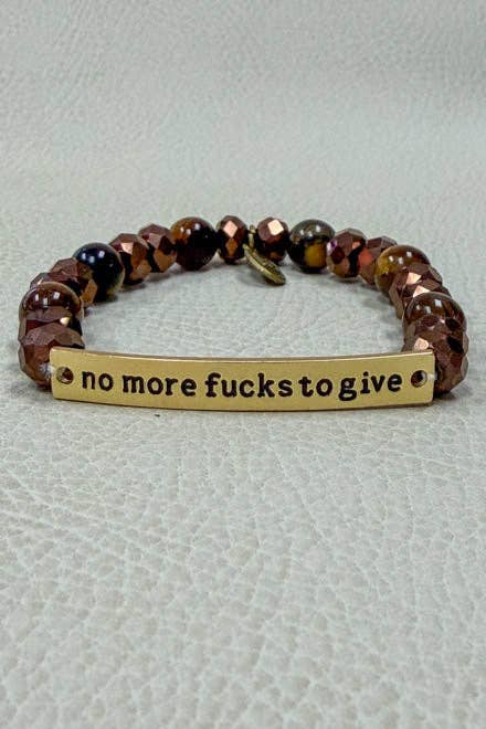 NEW Bronze Manifest That Shit Bracelet, Funny Manifestation Gift, Sassy Beaded Jewelry, Spiritual Gift for Her, Boho Bracelet, Motivational Gift