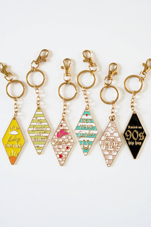 Bag Charm, Motel Keychain, Enamel Keychain, Retro keychain: Good Moms Say Bad Words