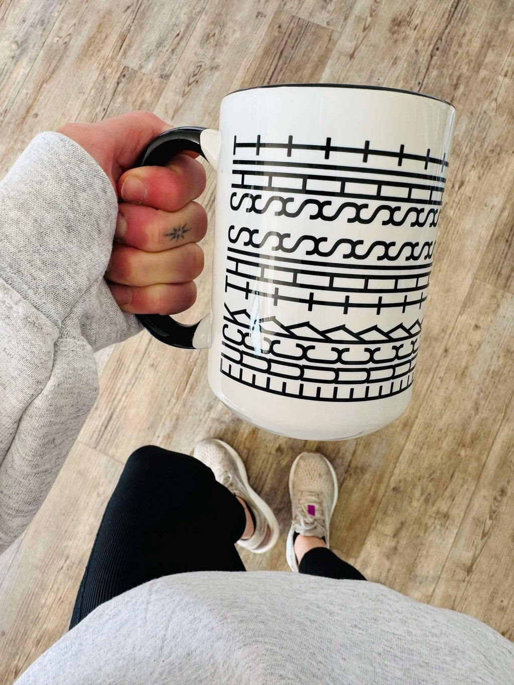 Fuck Them Kids Mug, Tire Track Mug, Hidden Message Mug: Fuck Them Kids / 11oz