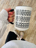 Fuck This Shit Mug, Tire Track Mug, Hidden Message Mug: Fuck This Shit / 15oz