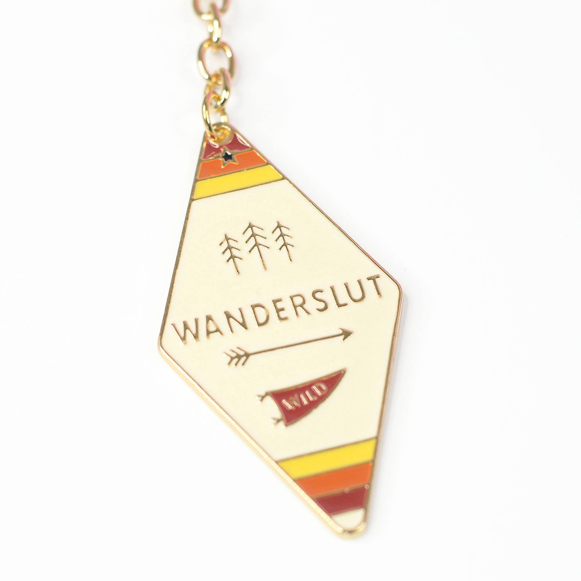 Camp Collection Enamel Motel Keychain, Enamel Keychain, Fall: Wanderslut