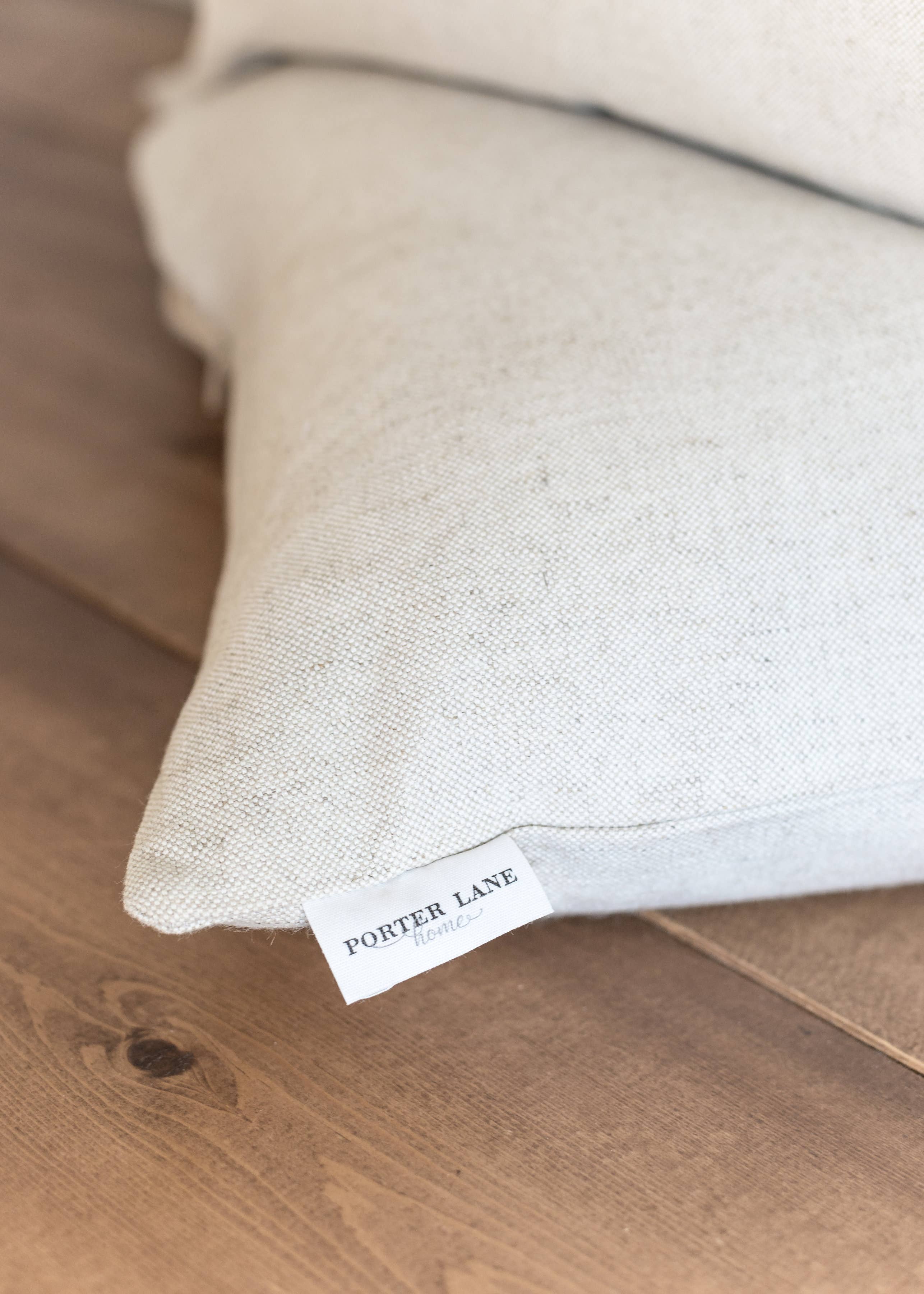I Love You The Most Throw Pillow: 20 x 20 Natural COVER ONLY