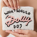 What Would Dolly Do Seed Beaded Coin Purse: MULTI