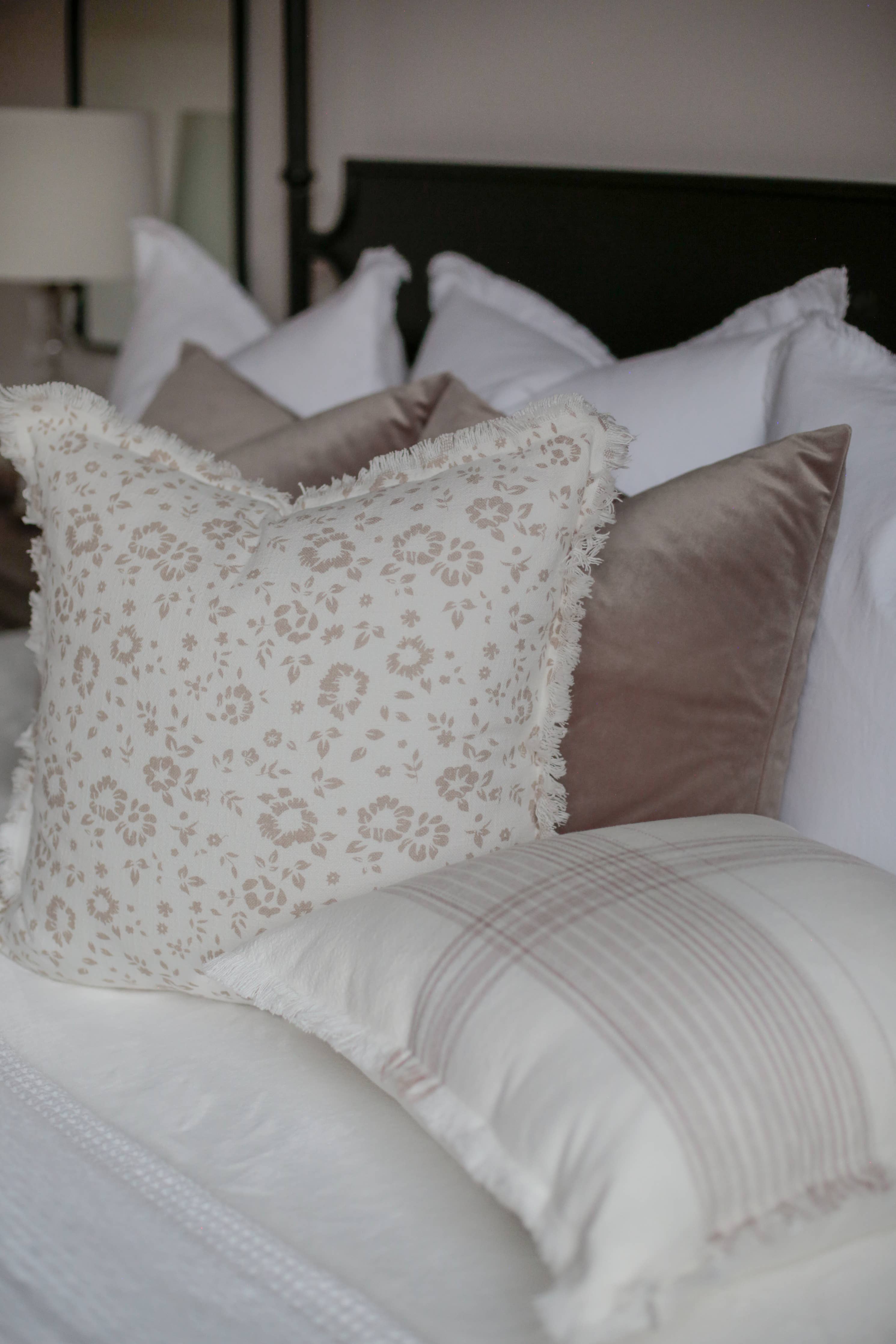 Plaid Fringe Pillow Cover | Fleur + Fray Collection PILLOW COVER ONLY