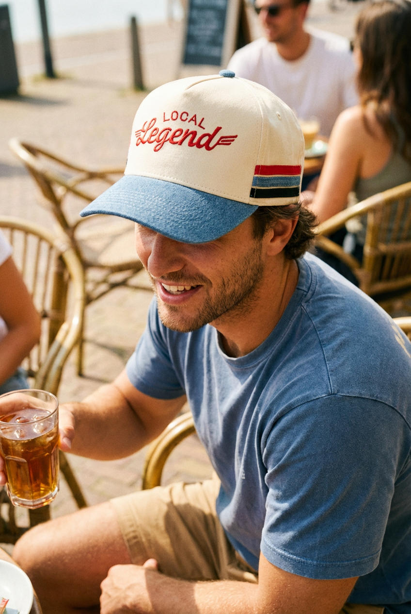Local Legend Trucker Hat Denim: Denim