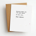 Exercise Wine Your Choice Funny Everyday Greeting Card
