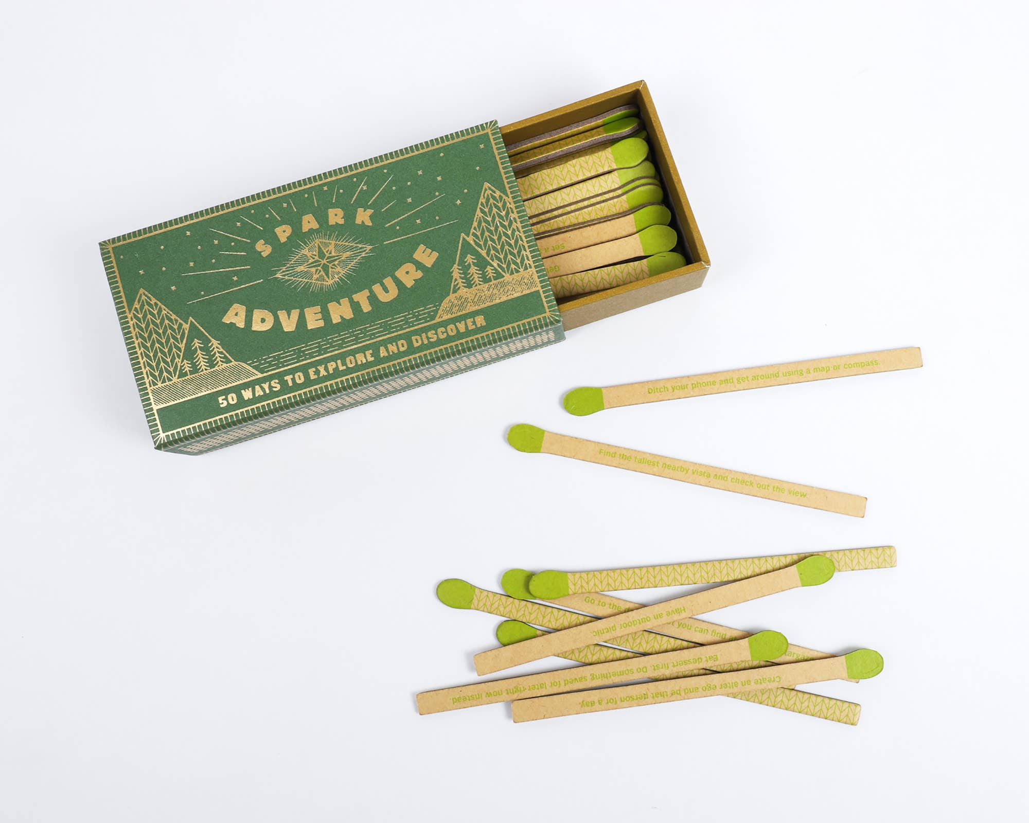 Spark Adventure Prompt Matchbox | 50 Adventure Challenge Cards | Unique Travel Gift | Bucket List Ideas | Gift for Explorer