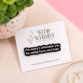 Facts and Logic Enamel Pin | Funny Lapel Pin