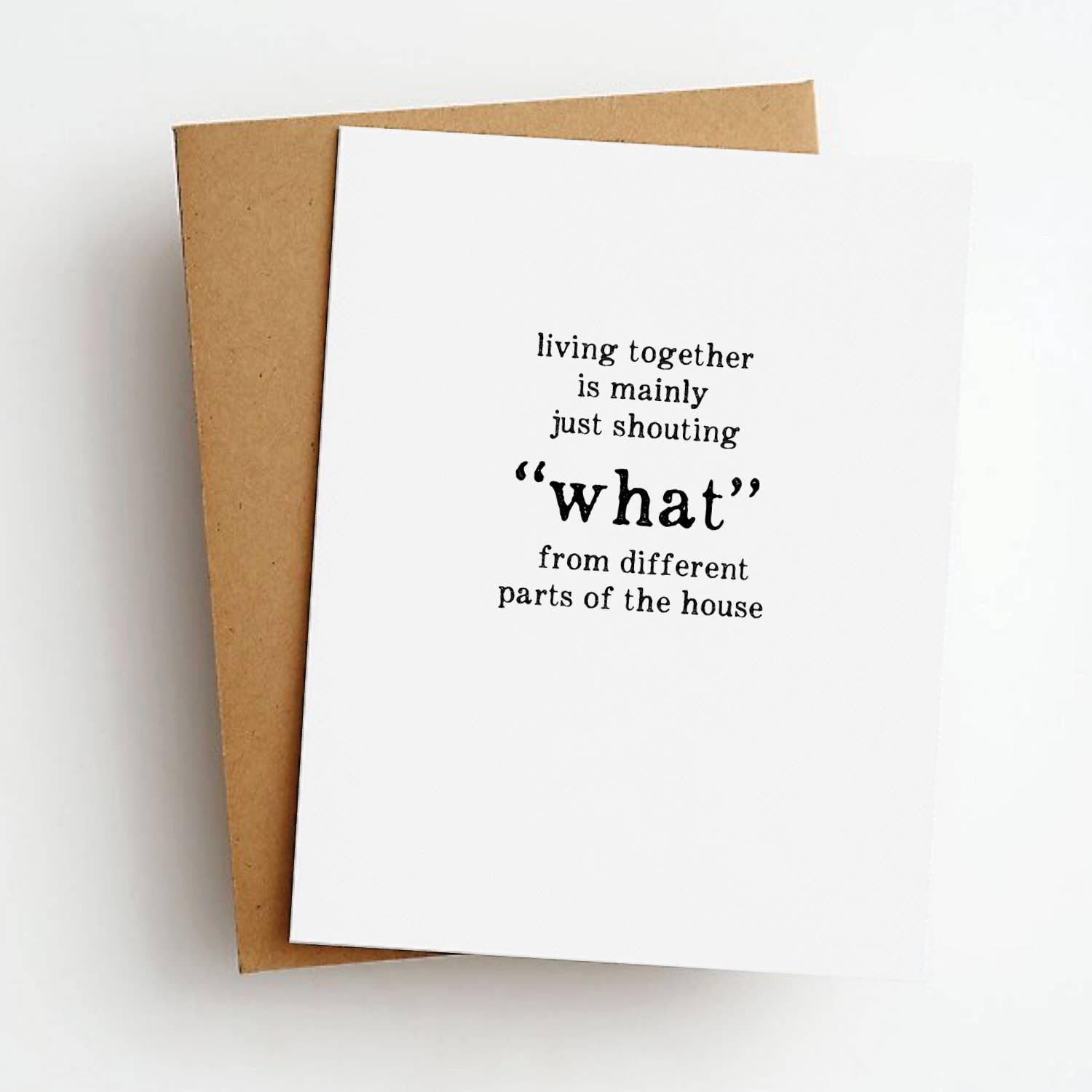 What Shouting Funny Everyday Greeting Card