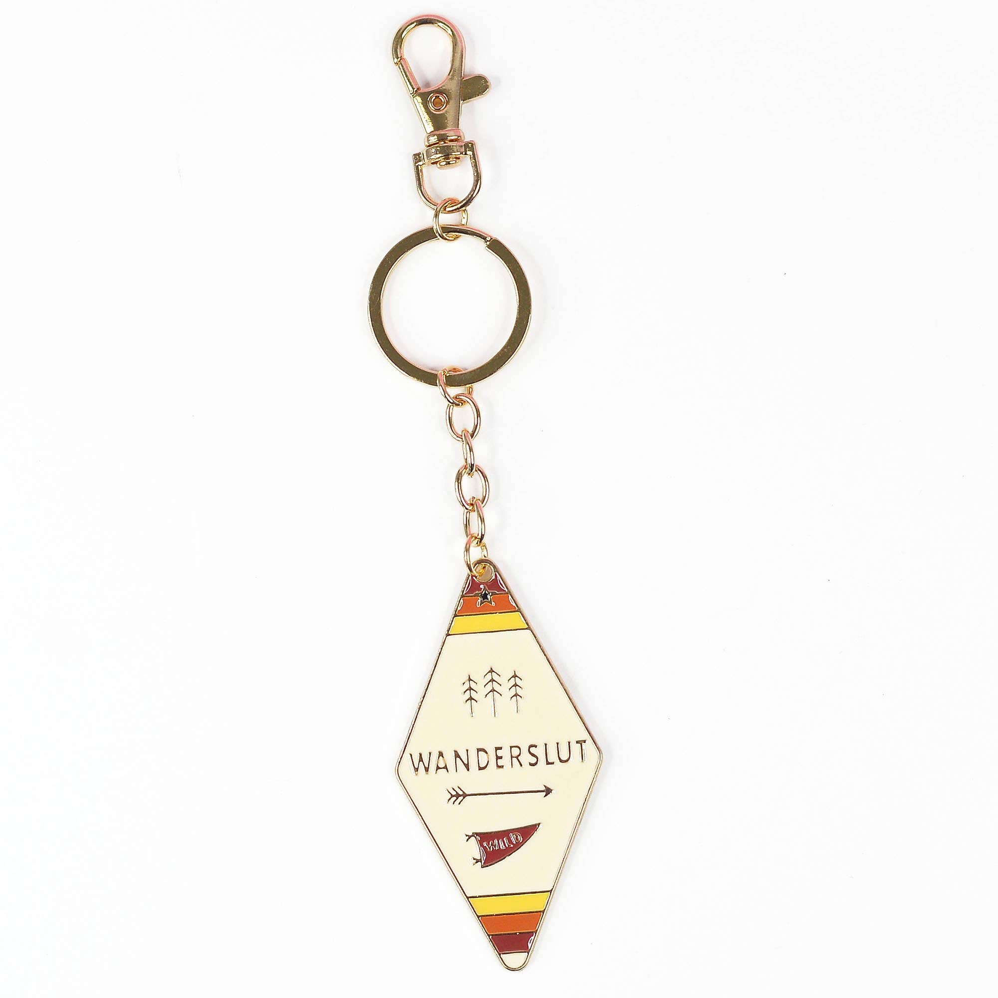 Camp Collection Enamel Motel Keychain, Enamel Keychain, Fall: Wanderslut