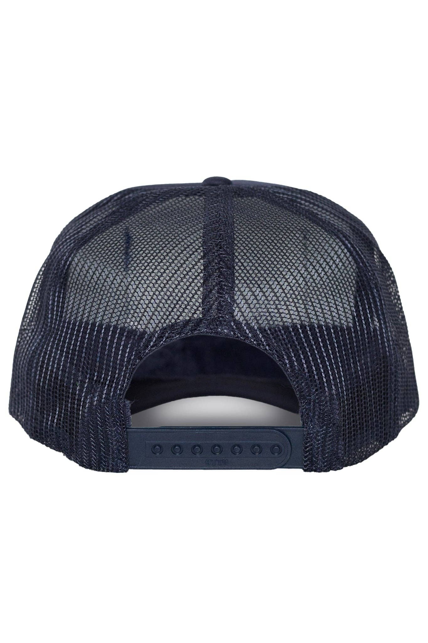 Make Waves Trucker Hat in Navy: Navy