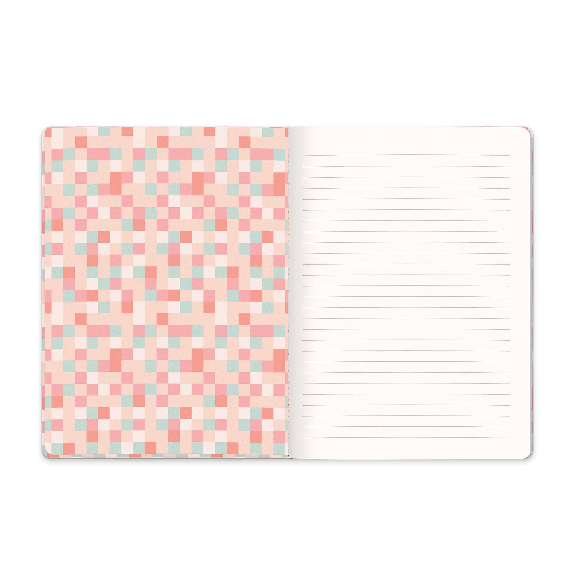 Shit I can't say out loud Journal | Pastel Color Block Medium Deconstructed Journal