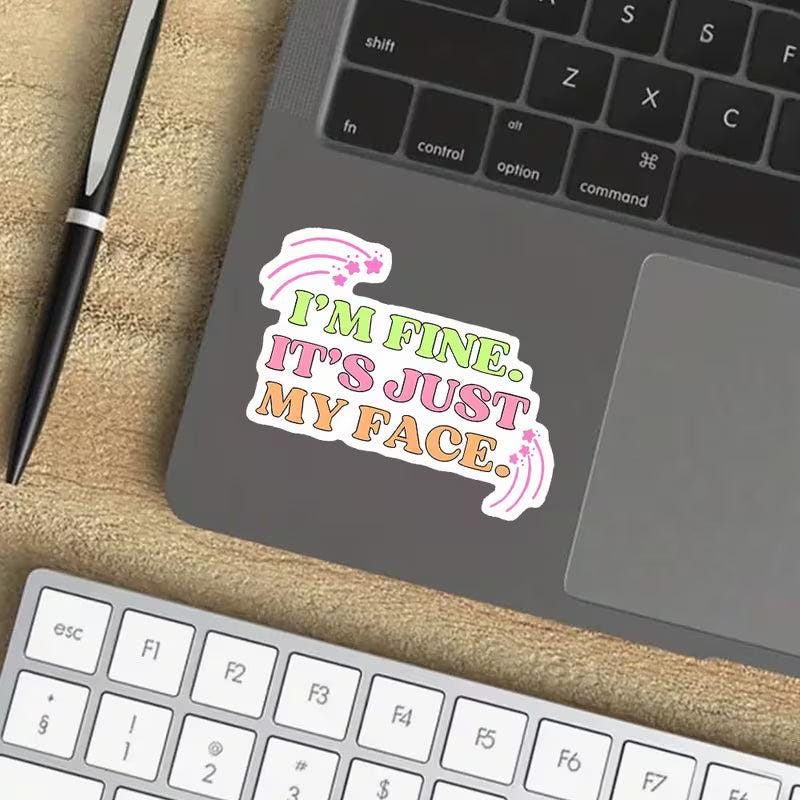 Just My Face Vinyl Sticker