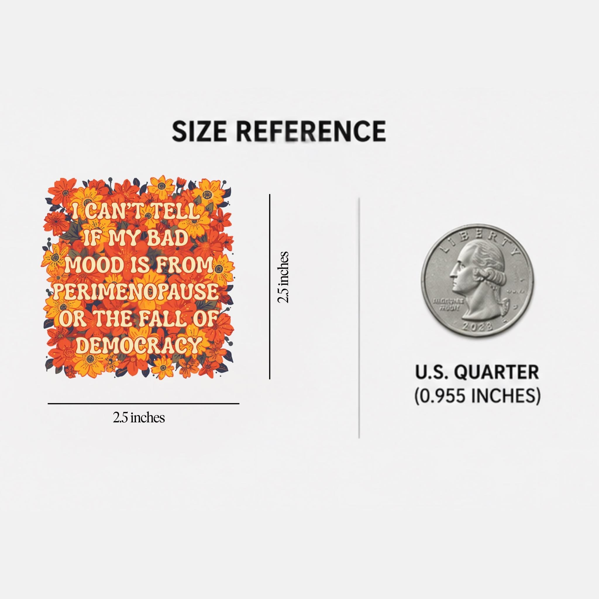 Fall of Democracy Holographic Glitter Sticker | Vinyl Decal