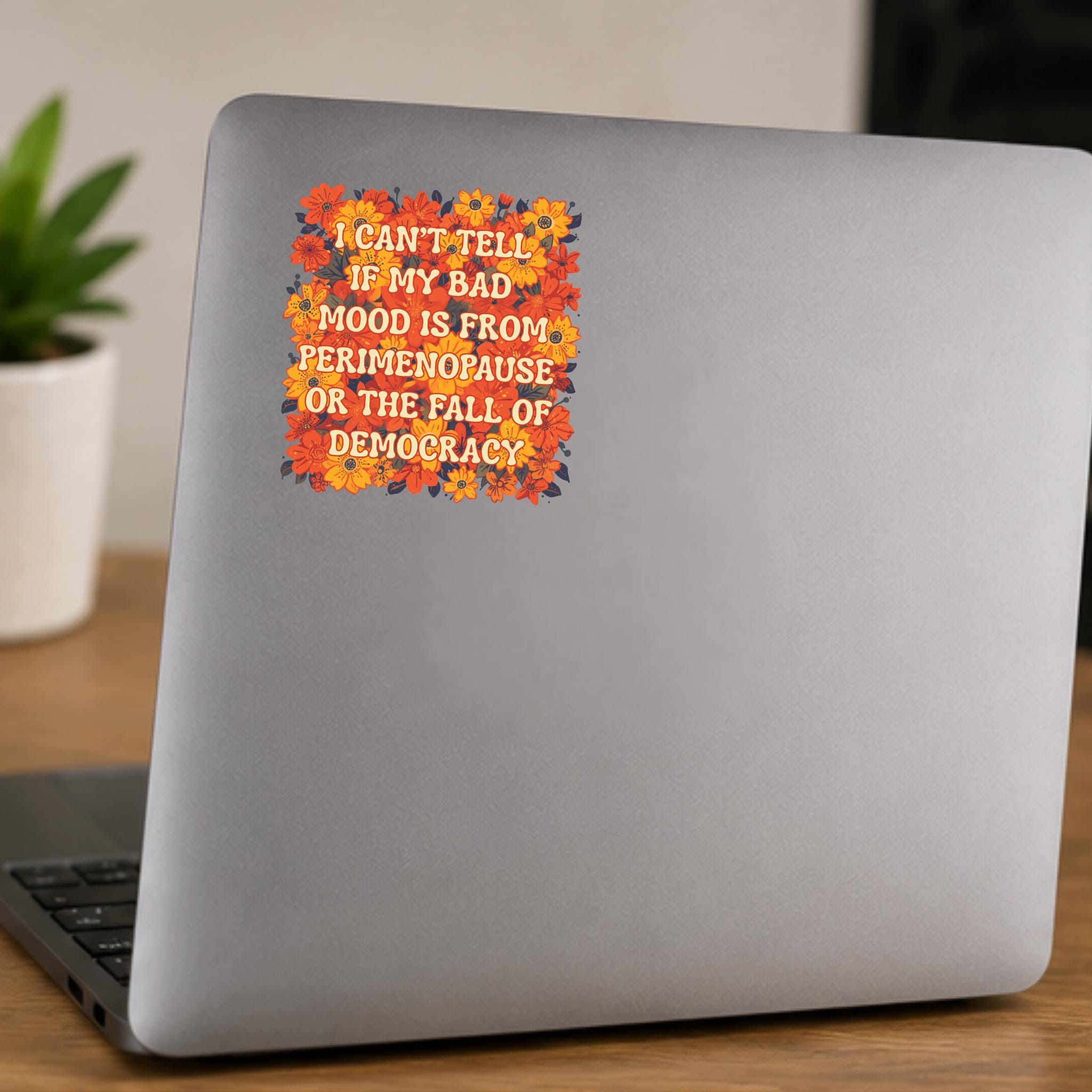 Fall of Democracy Holographic Glitter Sticker | Vinyl Decal