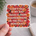 Fall of Democracy Holographic Glitter Sticker | Vinyl Decal