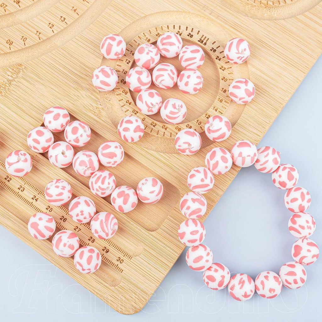 Wood Beaded Keychain Bag Charm | Nana