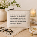 My Wish For You (Maya Angelou) Canvas Zip Bag