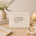 You Are Unrepeatable (D.M. Dellinger) Canvas Zip Bag 8.5"x7.5"