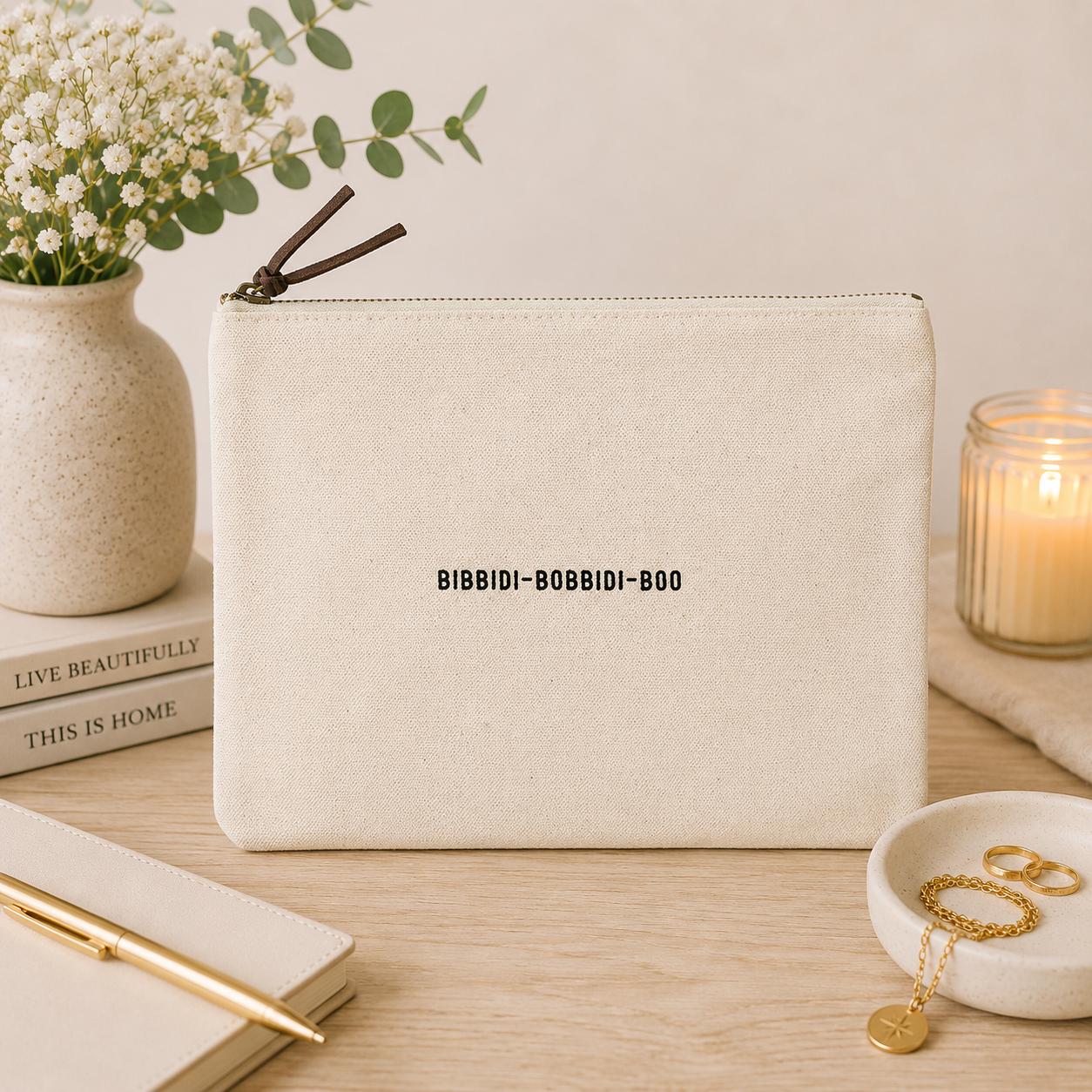 Bibbidi-Bobbidi-Boo Canvas Zip Bag