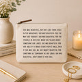 She Was Beautiful Canvas Zip Bag